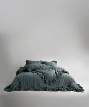Постільна білизна Limasso Stonewashed Exclusive Ranforse 160 х 220 см сімейний Natural Grey