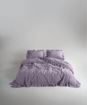 Постільна білизна Limasso Stonewashed Exclusive Ranforce 160 х 220 см сімейний Natural Violet