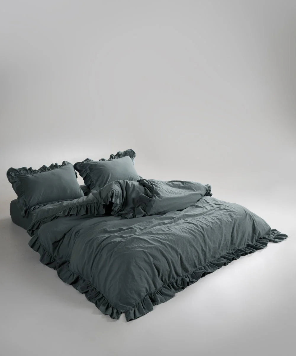 Постільна білизна Limasso Stonewashed Exclusive 160 х 220 см Natural Grey