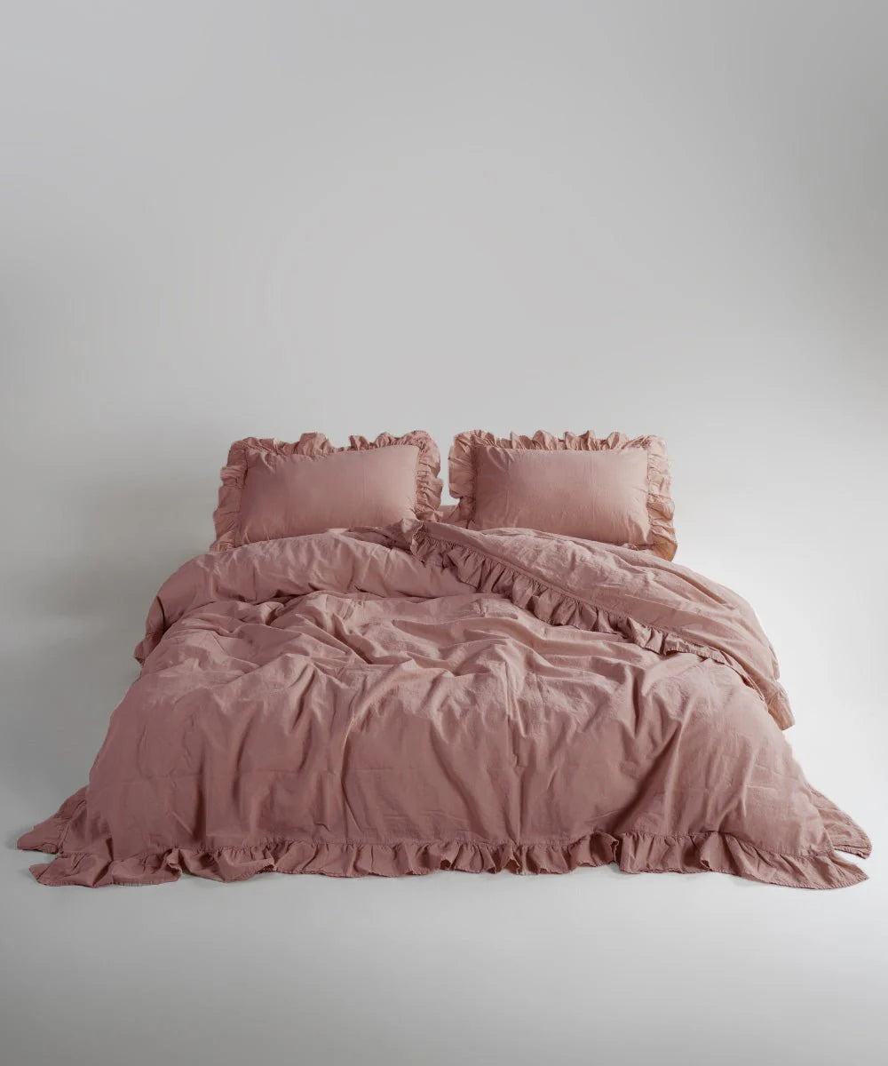 Постільна білизна Limasso Stonewashed Exclusive 160 х 220 см Old Rose