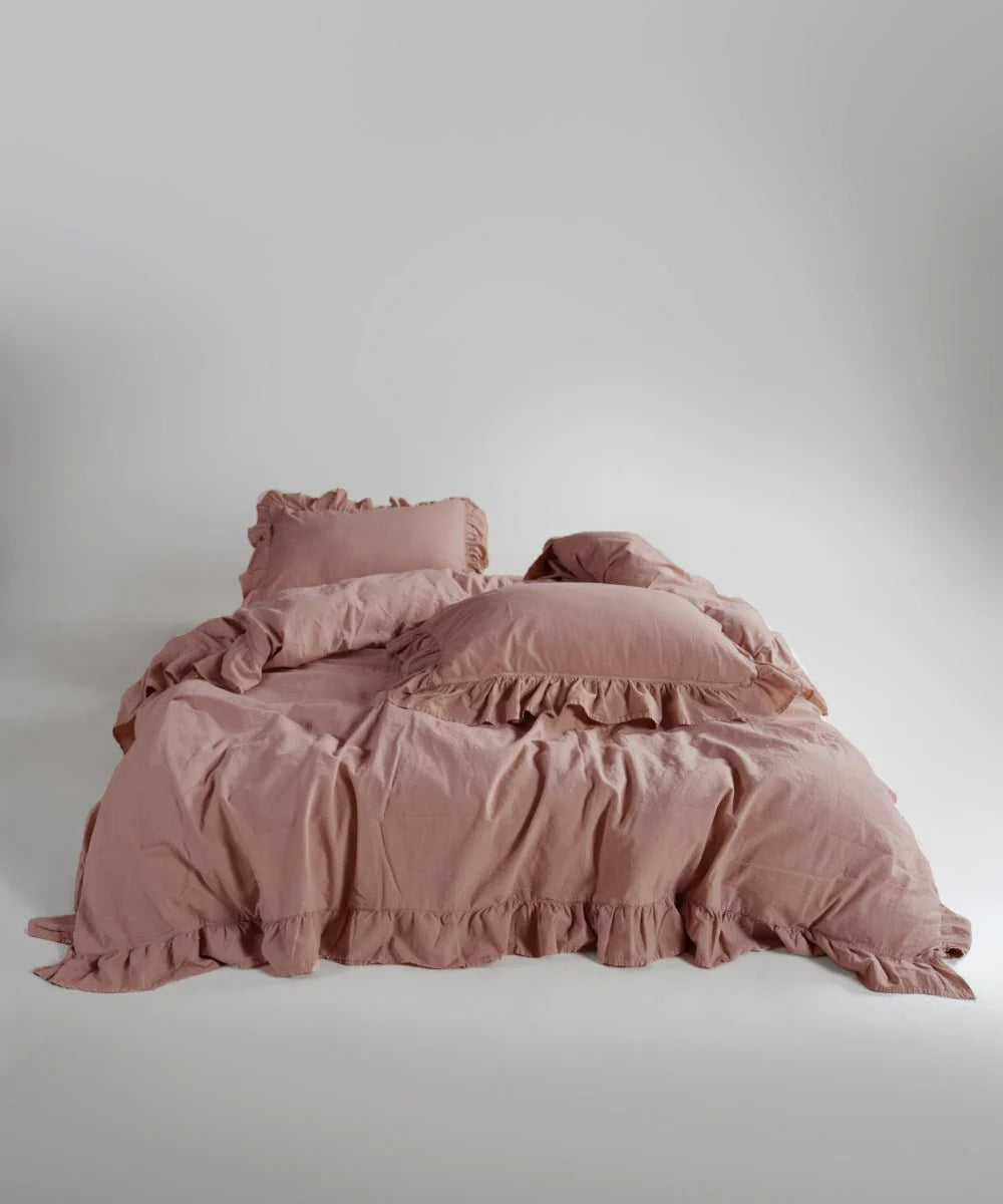 Постільна білизна Limasso Stonewashed Exclusive 160 х 220 см Old Rose