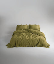 Постільна білизна Limasso Stonewashed Exclusive 160 х 220 см Olive