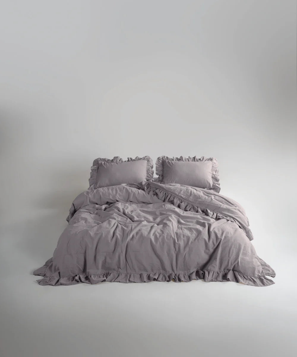 Постільна білизна Limasso Stonewashed Exclusive Ranforce 160 х 220 см Opal Grey