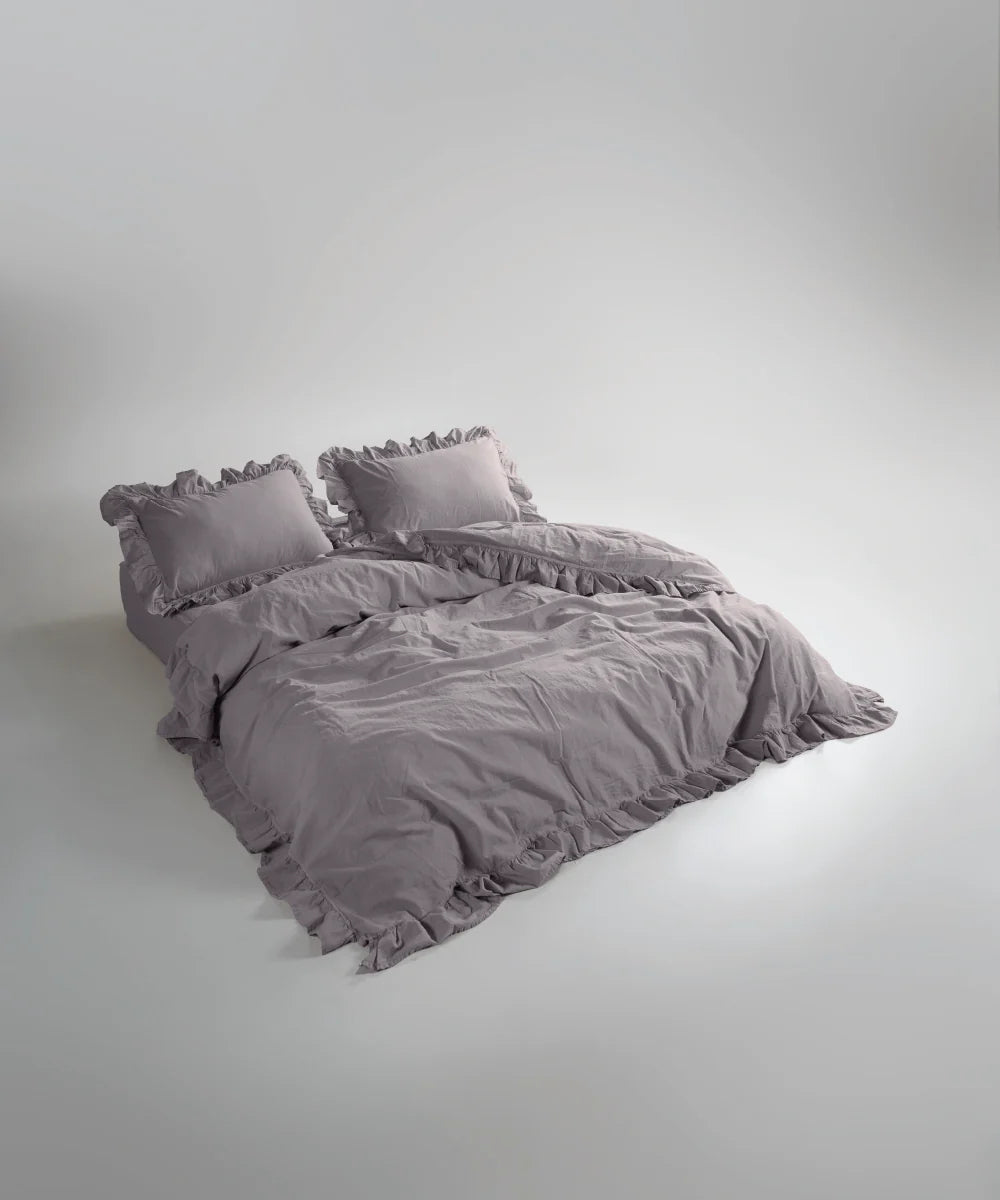 Постільна білизна Limasso Stonewashed Exclusive 200 х 220 см Opal Grey
