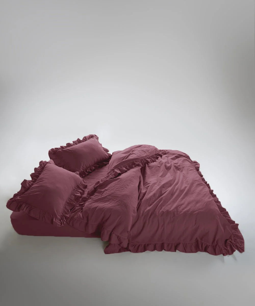 Постільна білизна Limasso Stonewashed Exclusive 200 х 220 см Raspberry
