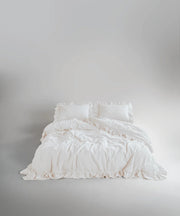 Постільна білизна Limasso Stonewashed Exclusive Ranforce 160 х 220 см Snow White