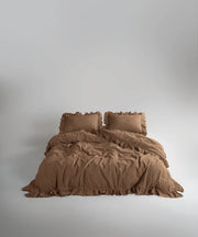 Постільна білизна Limasso Stonewashed Exclusive Ranforce 160 х 220 см Woodsmoke