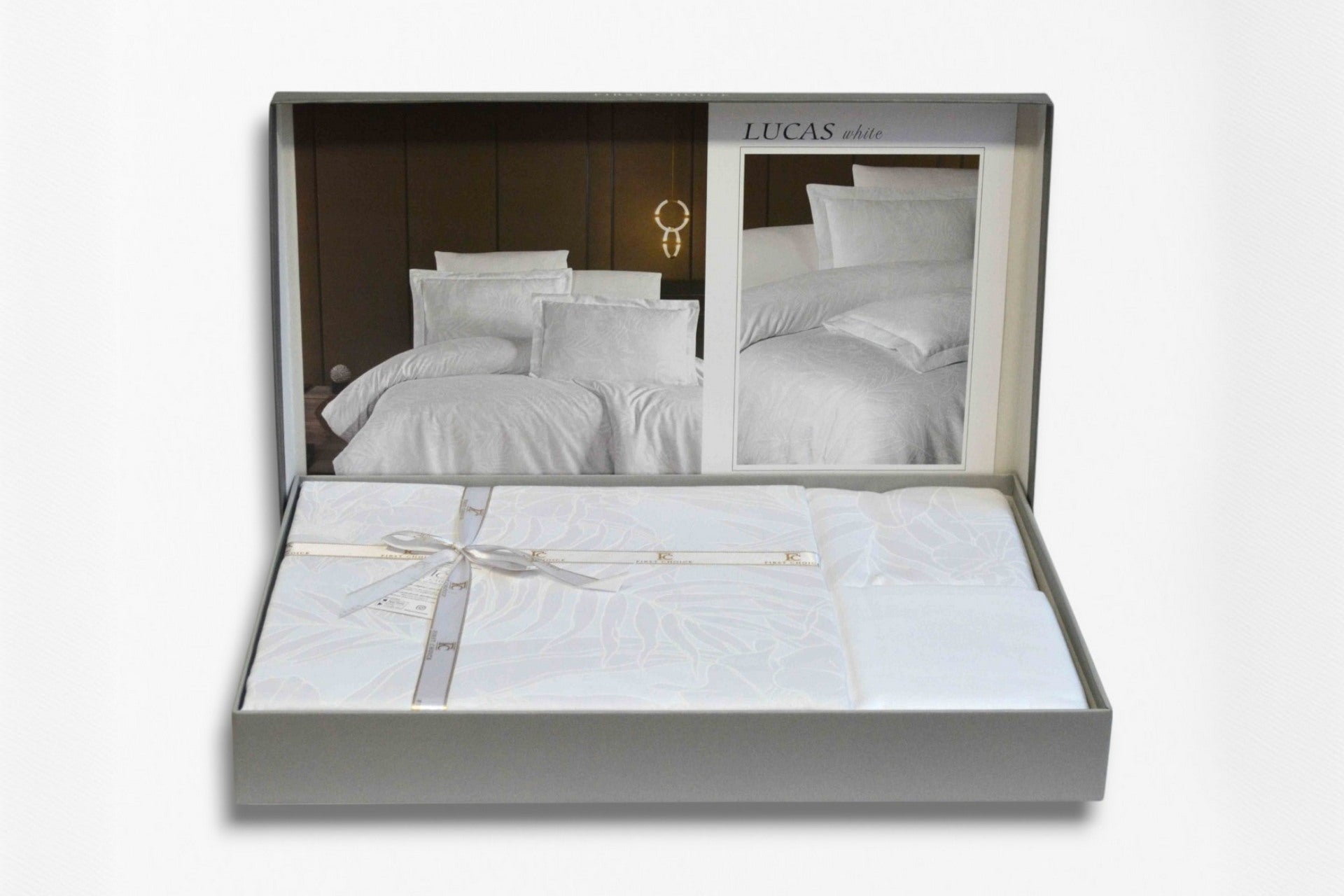 Постільна білизна First Choice Cotton Satin 160х220 Lucas White
