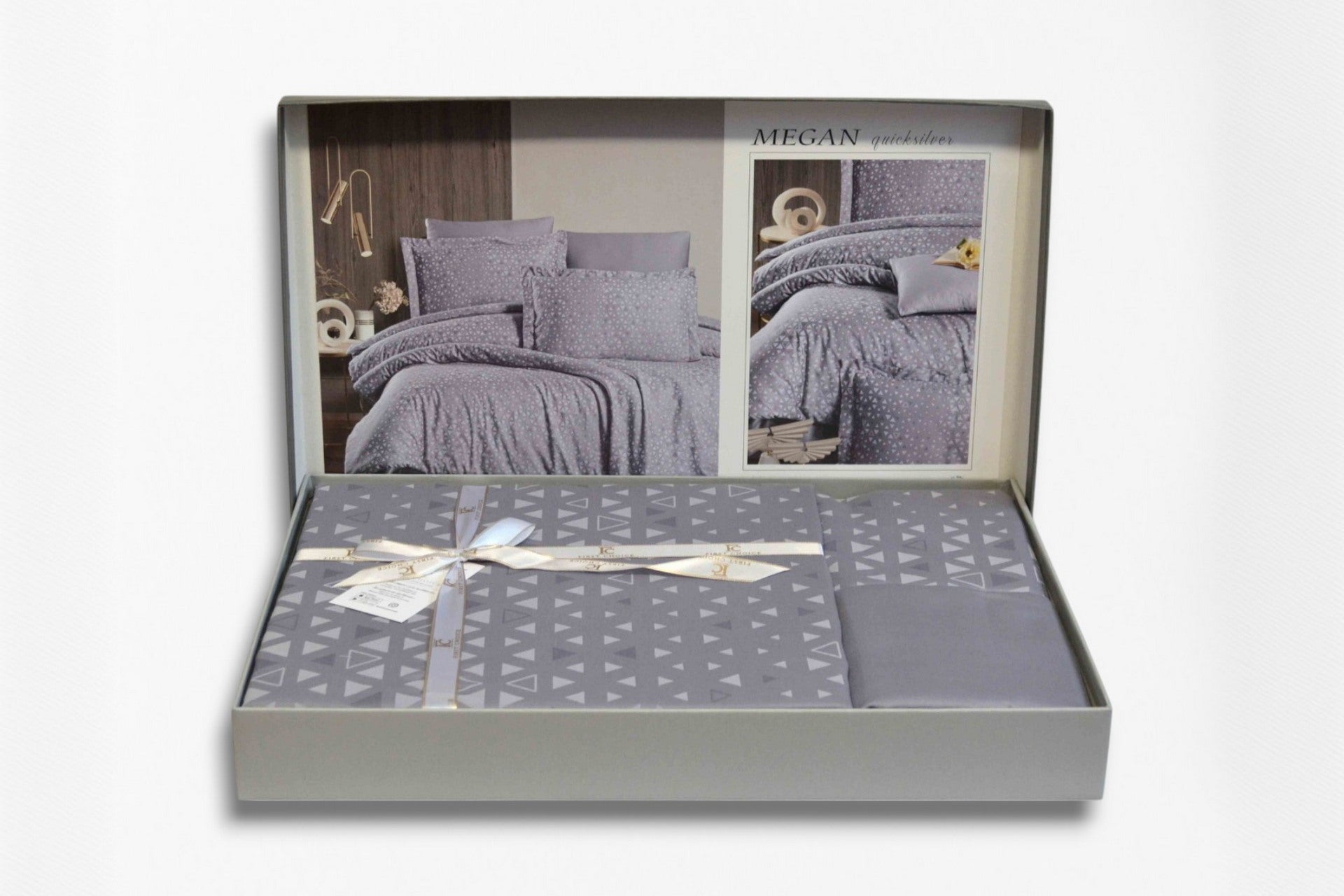 Постільна білизна First Choice Cotton Satin 160х220  Megan Quicksilver