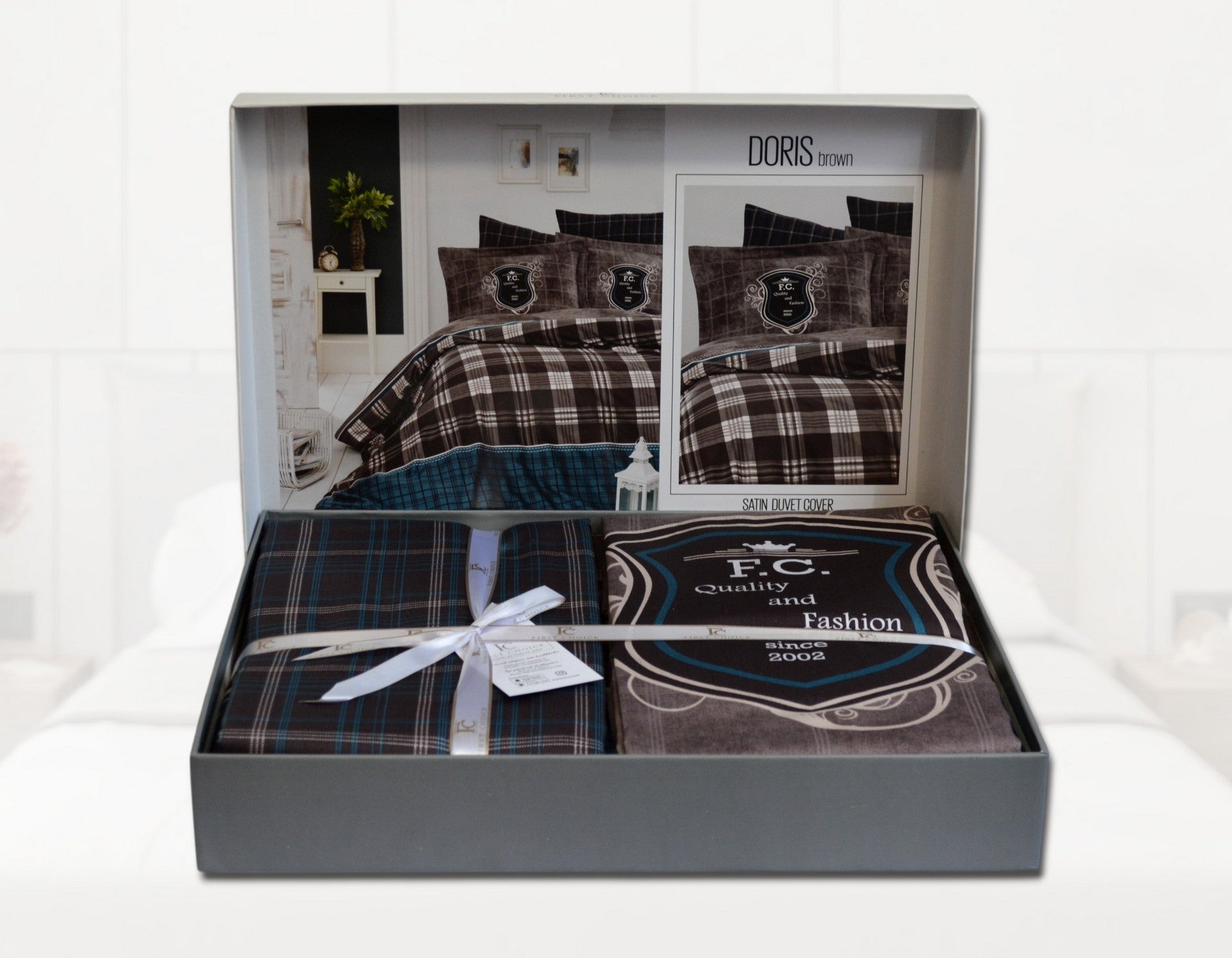 Постільна білизна First Choice Cotton Satin 200х220  Doris Brown