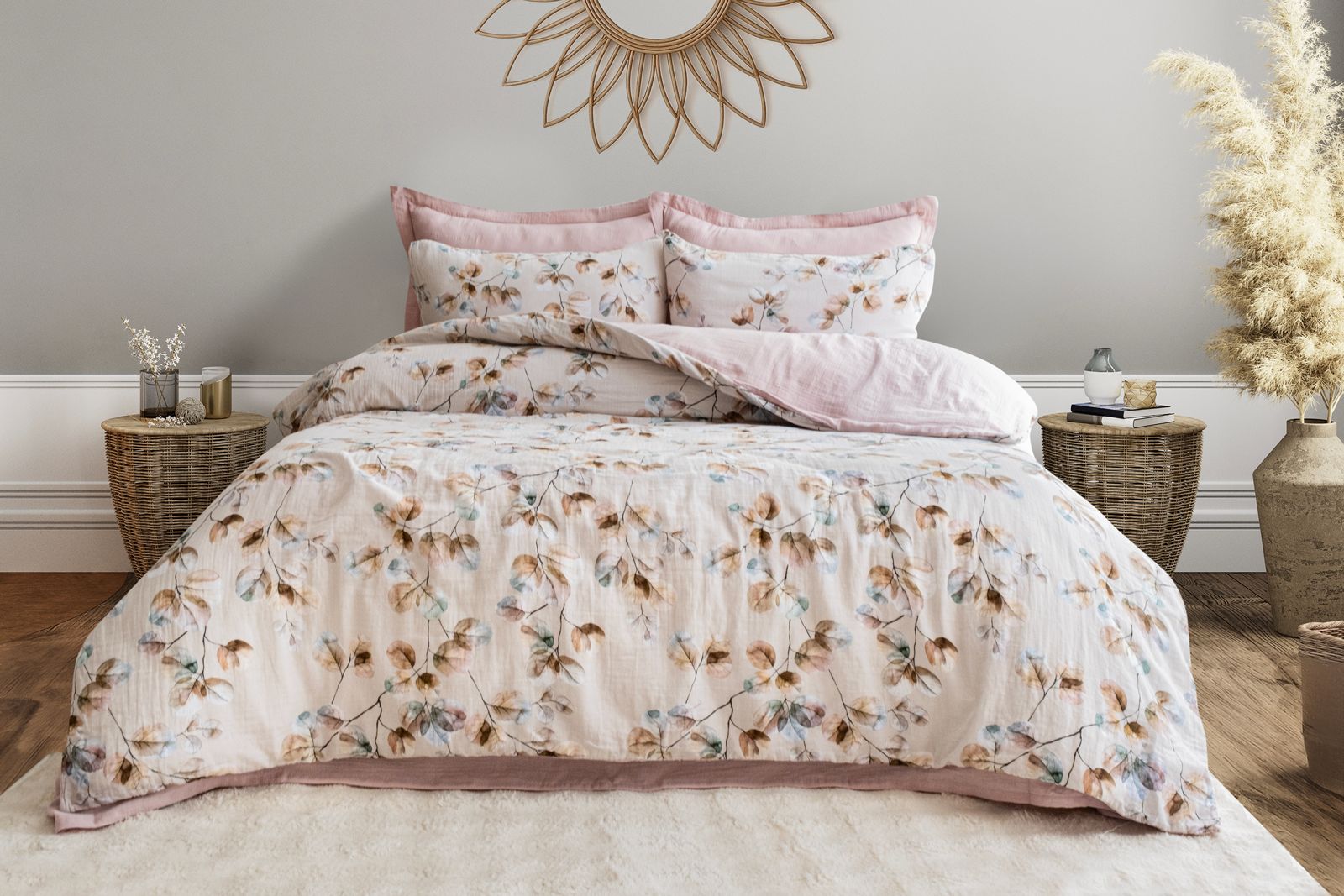Комплект постільної білизни Saheser Digital Muslin 200х220 см Fantasia