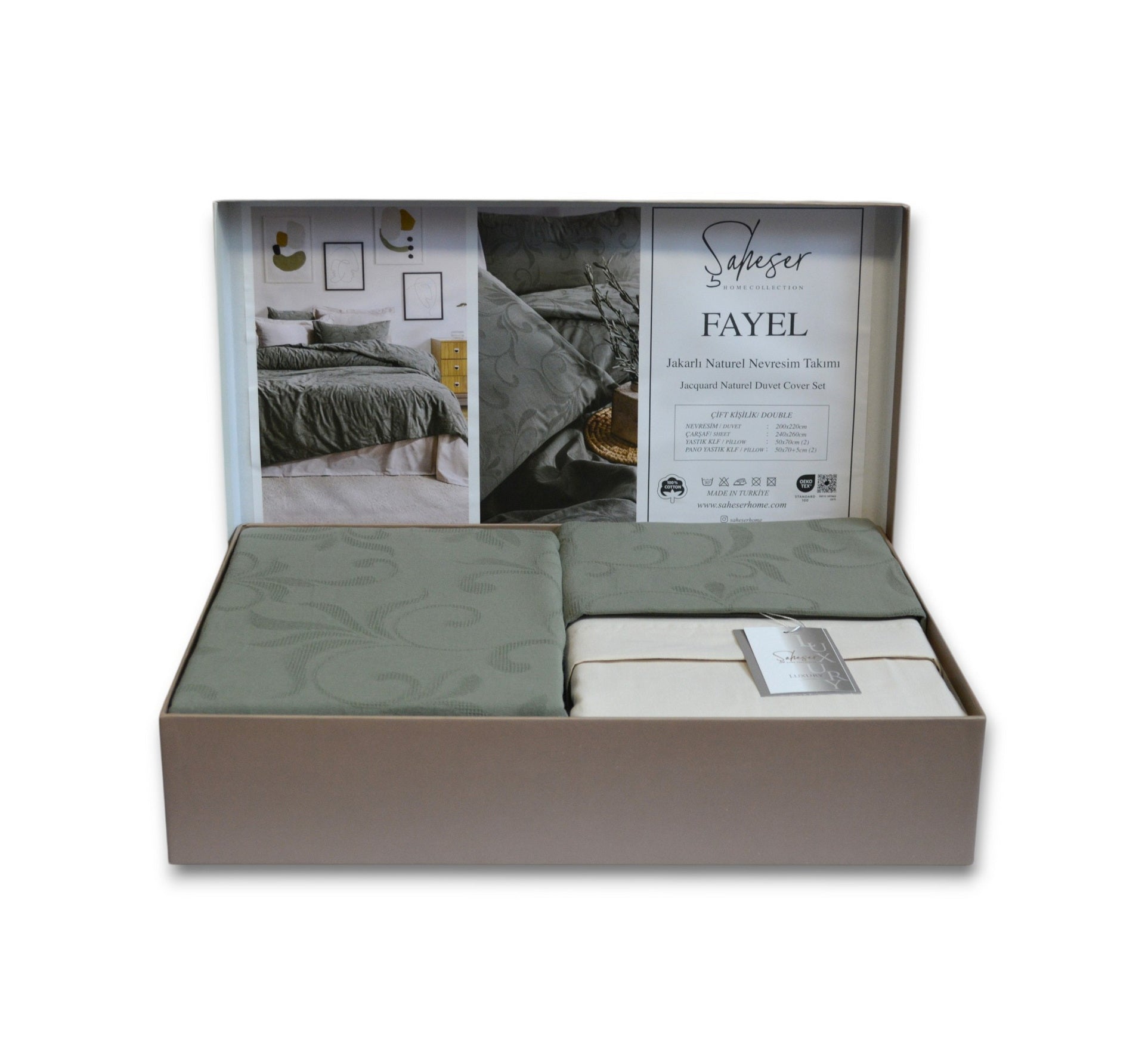 Постільна білизна Saheser Luxury Jacquard 200 х 220 см Fayel