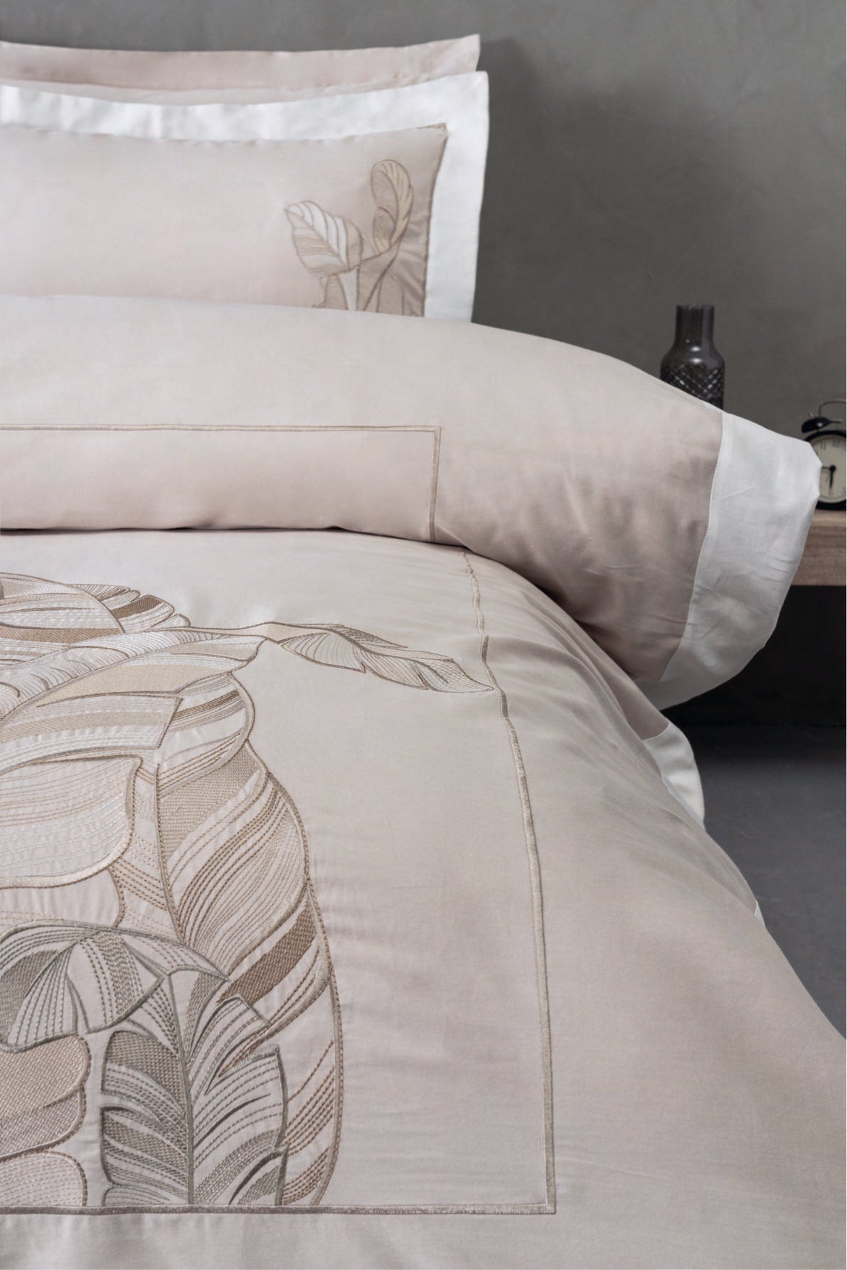 Комплект постільної білизни Dantela Digital Satin 200х220 см Feel Bej