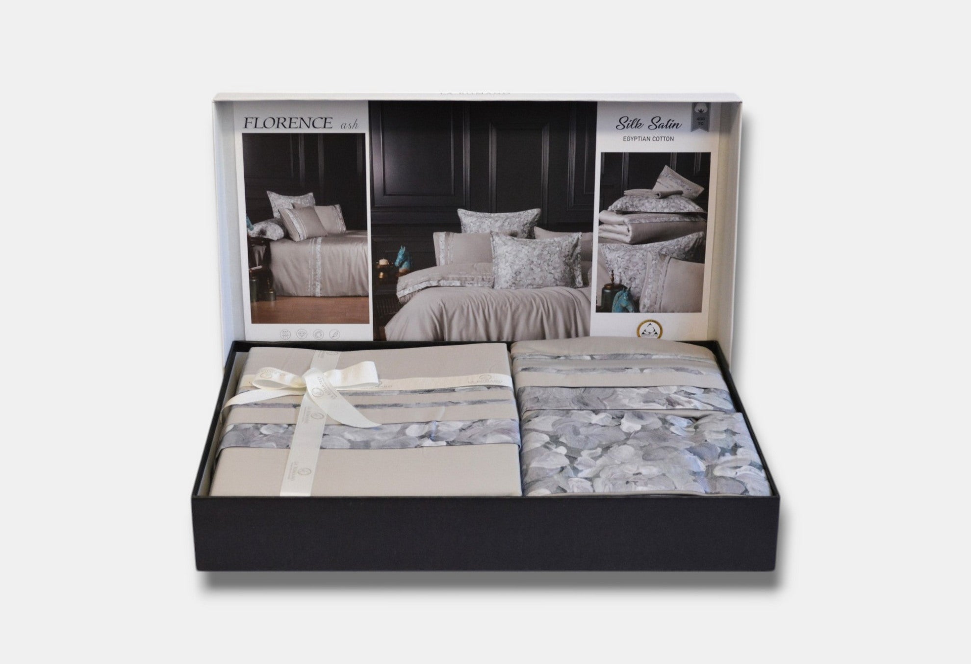 Постільна білизна La Romano Silk Satin 200×220 см Florence Ash