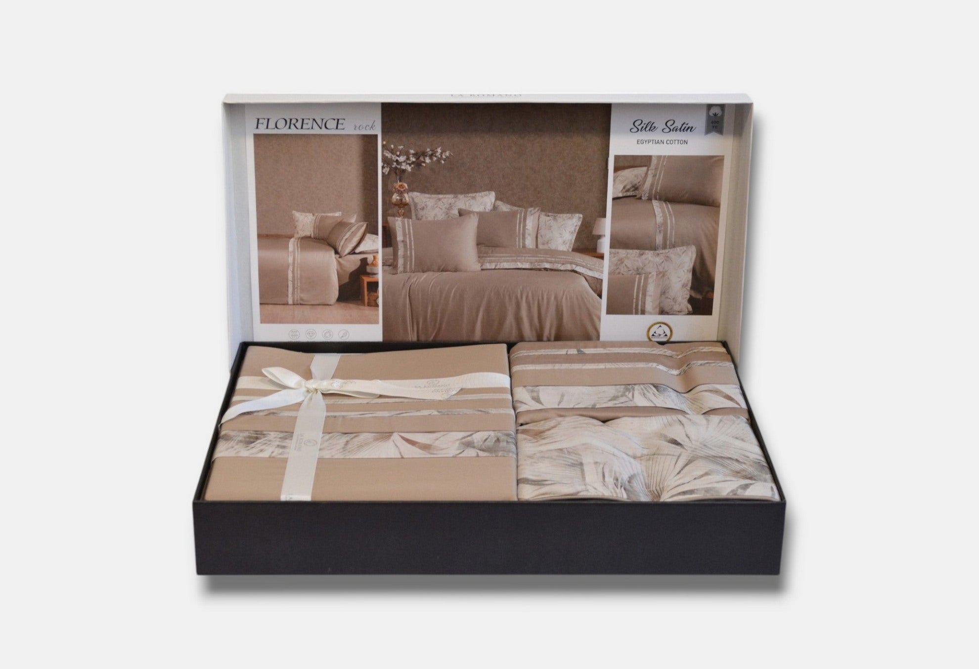 Постільна білизна La Romano Silk Satin 200×220 см Florence Rock