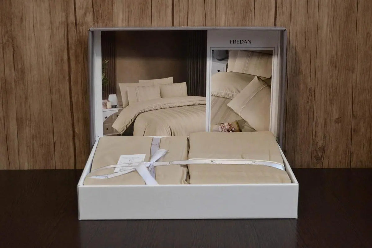 Постільна білизна First Choice Ranforce Deluxe 200 х 220 см Fredan Cappuccino