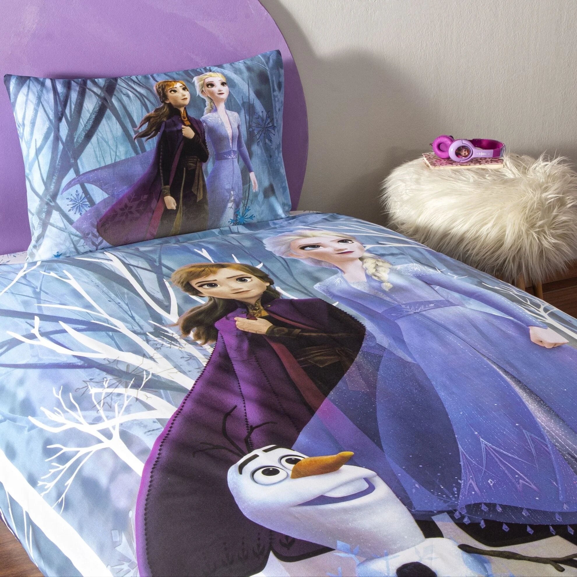Постільна білизна TAC Disney 160×220 см Frozen Winter