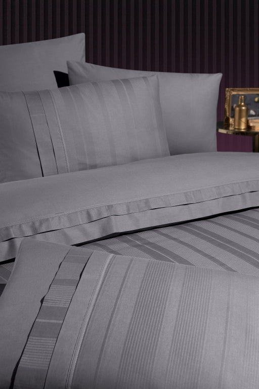 Постільна білизна First Choice Ranforce Deluxe DARK 200 х 220 см Glosland Quicksilver