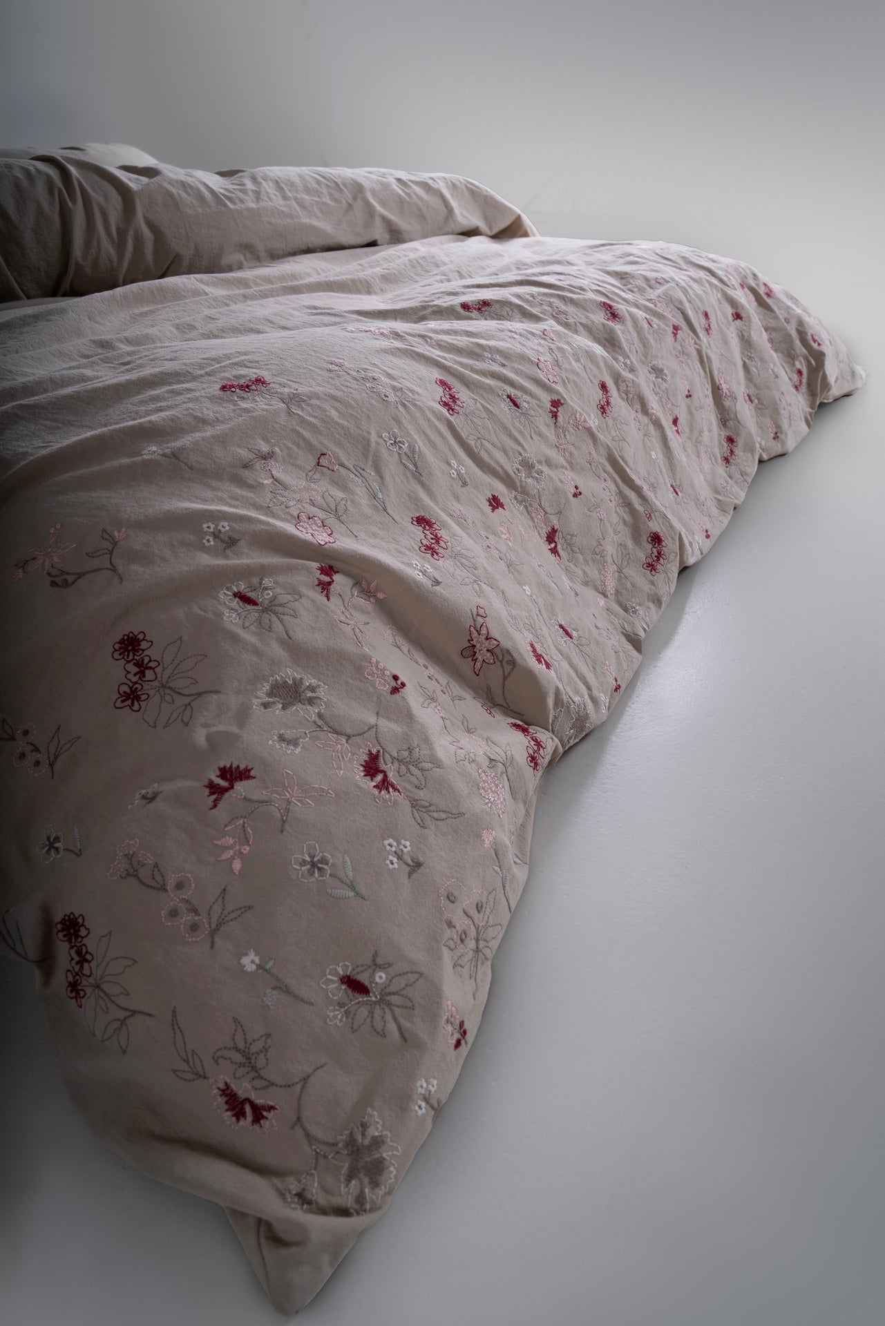 Постільна білизна Limasso Stonewashed Garden de Fleur 200 х 220 см Oxford Tan