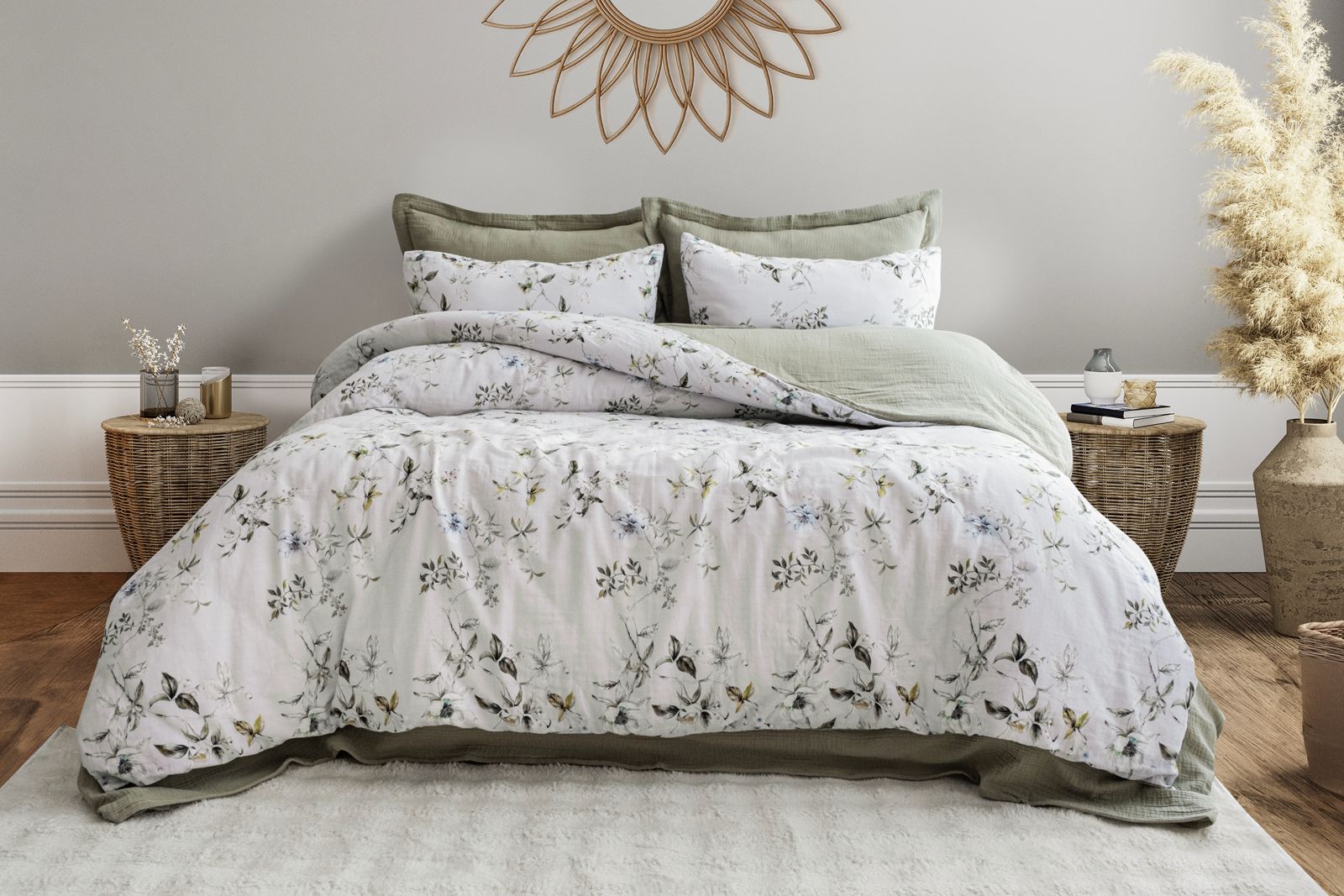 Комплект постільної білизни Saheser Digital Muslin 200х220 см Grazia