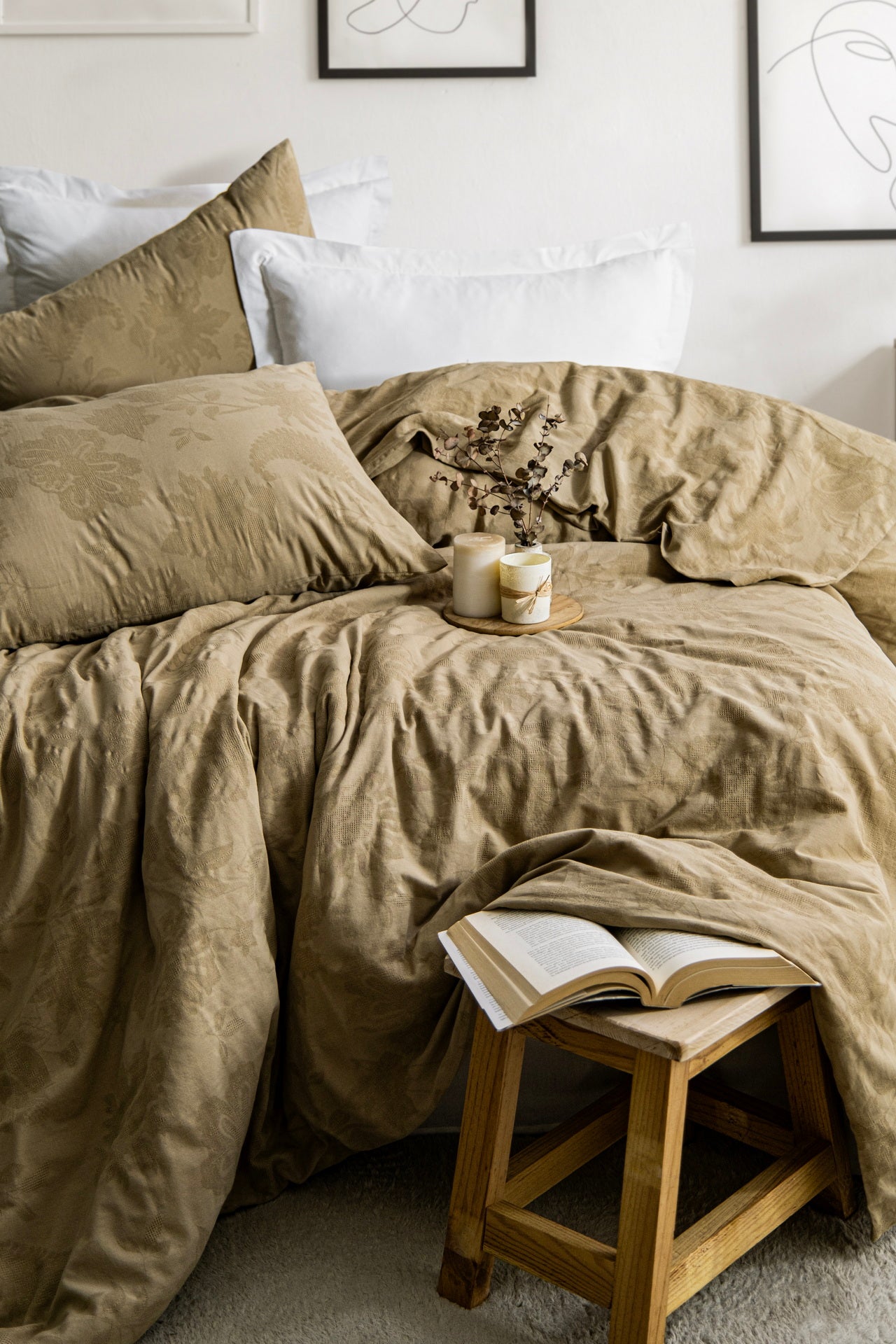 Постільна білизна Saheser Luxury Jacquard 200 х 220 см Hanna