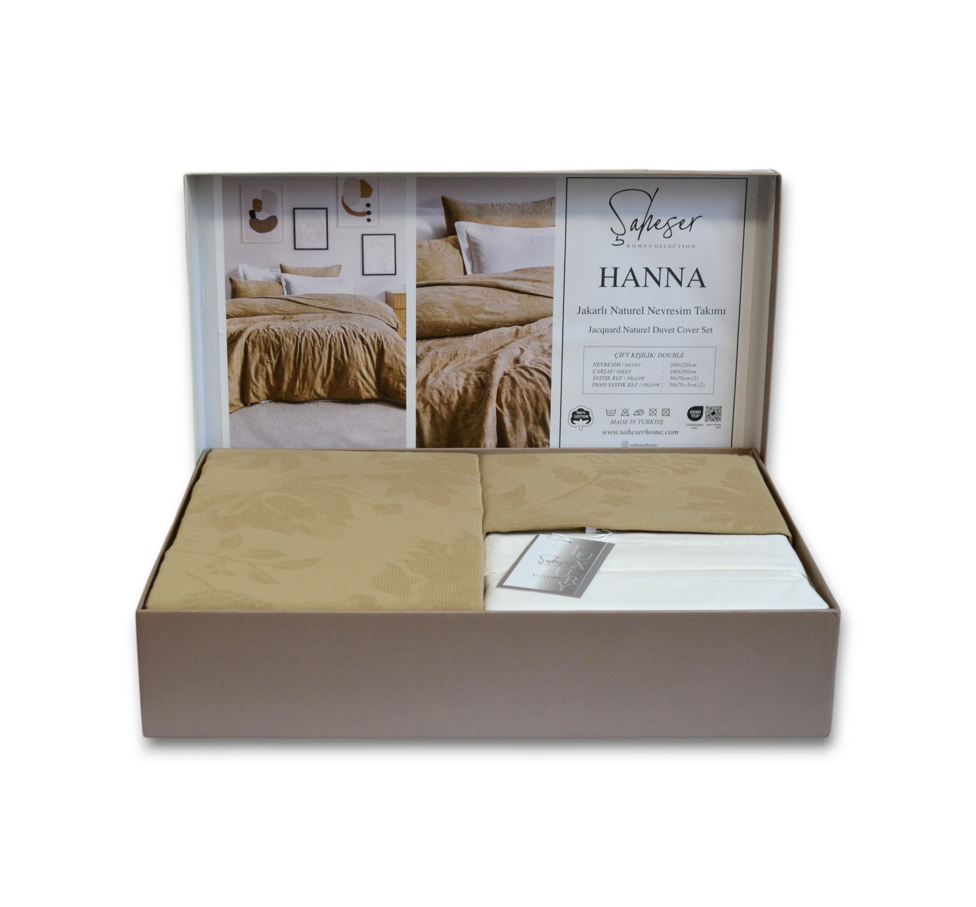 Постільна білизна Saheser Luxury Jacquard 200 х 220 см Hanna
