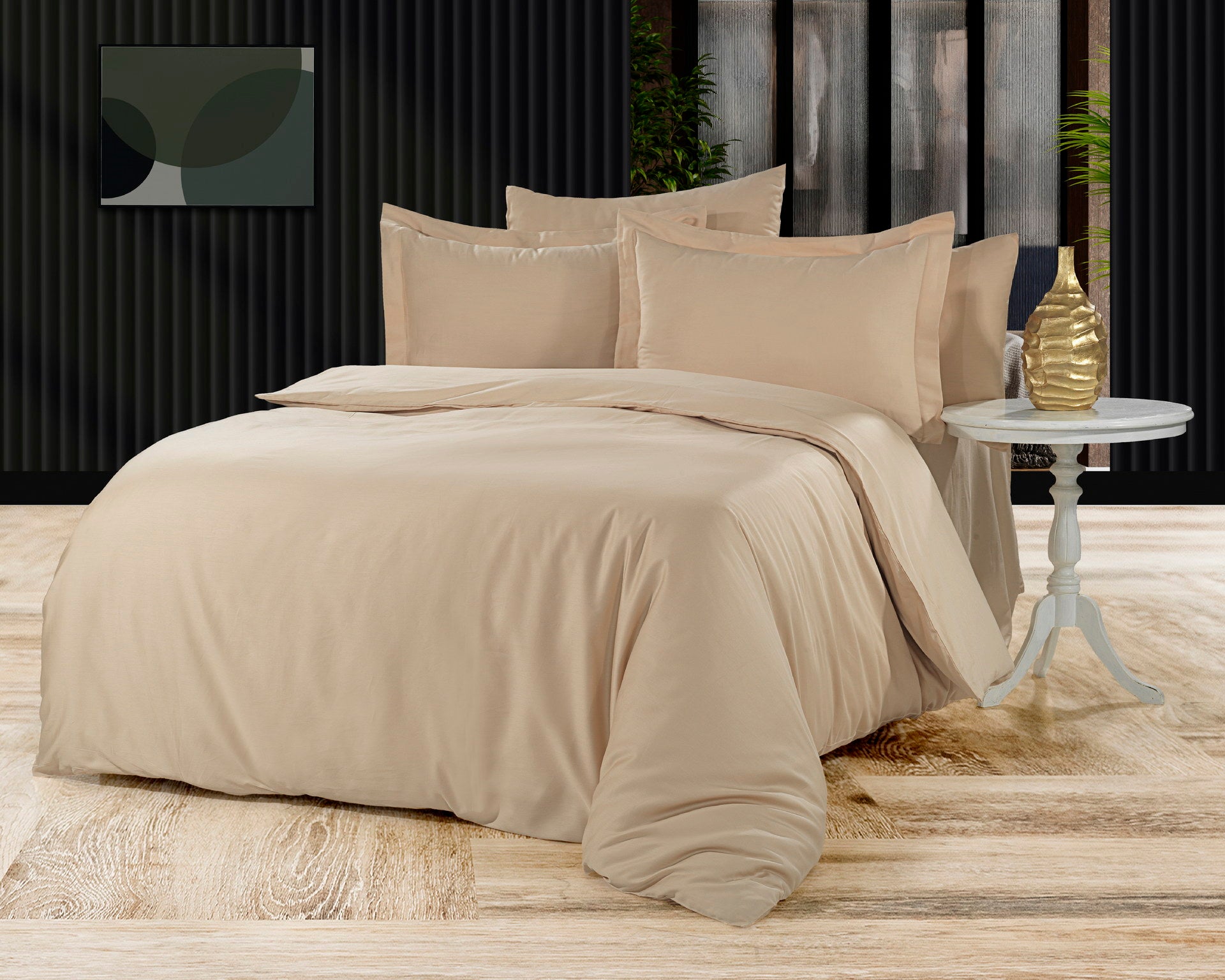 Постільна білизна Cotton Area Satin 200х220 Helin Bej