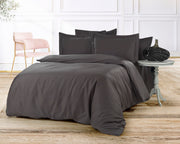Постільна білизна Cotton Area Satin 200х220 Helin Fume