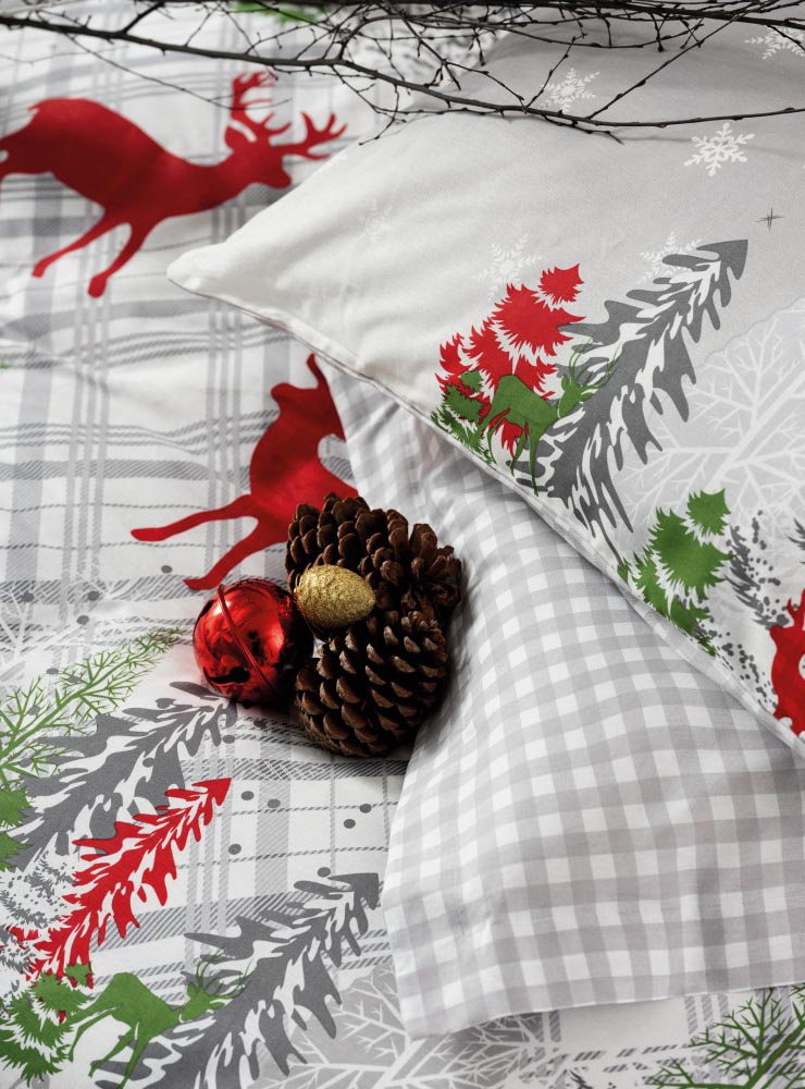 Комплект постільної білизни Cotton Box Ranforce 200×220 Holly Gri