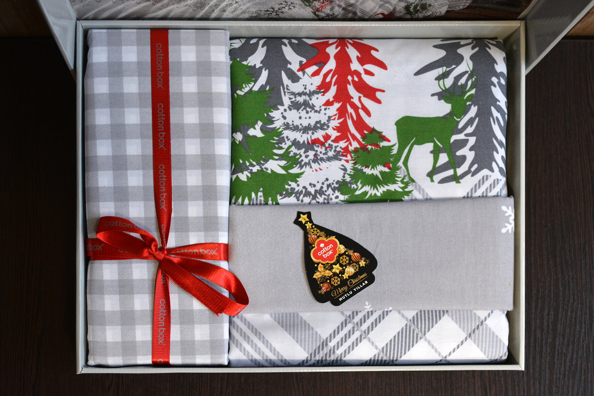 Комплект постільної білизни Cotton Box Ranforce 200×220 Holly Gri