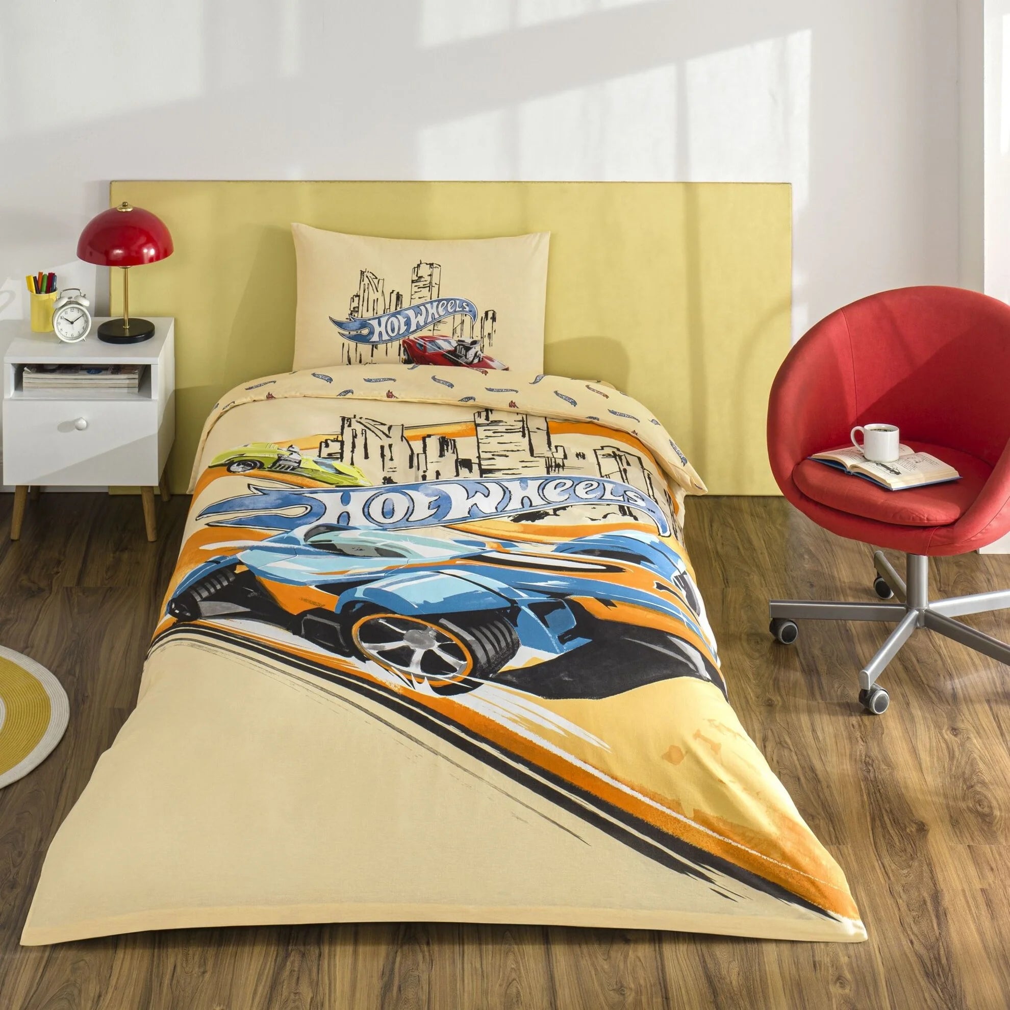 Постільна білизна TAC Disney 160×220 см Hot Wheels Winner
