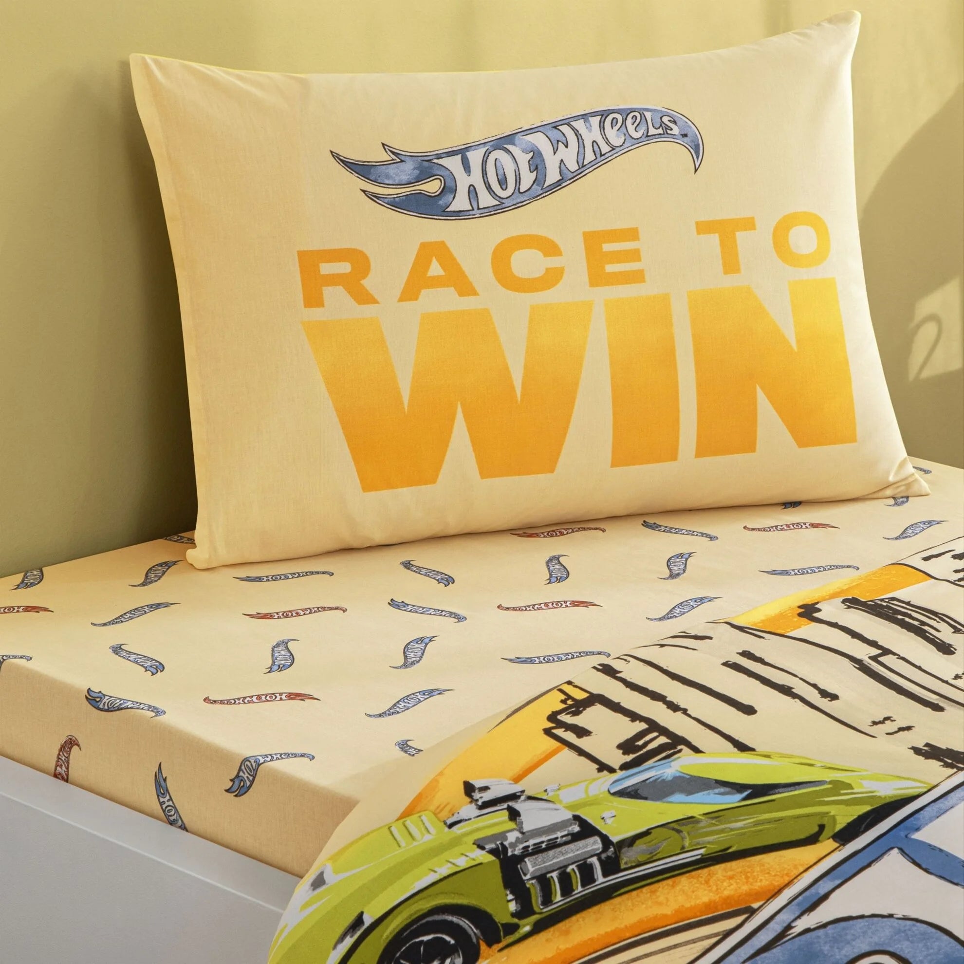 Постільна білизна TAC Disney 160×220 см Hot Wheels Winner