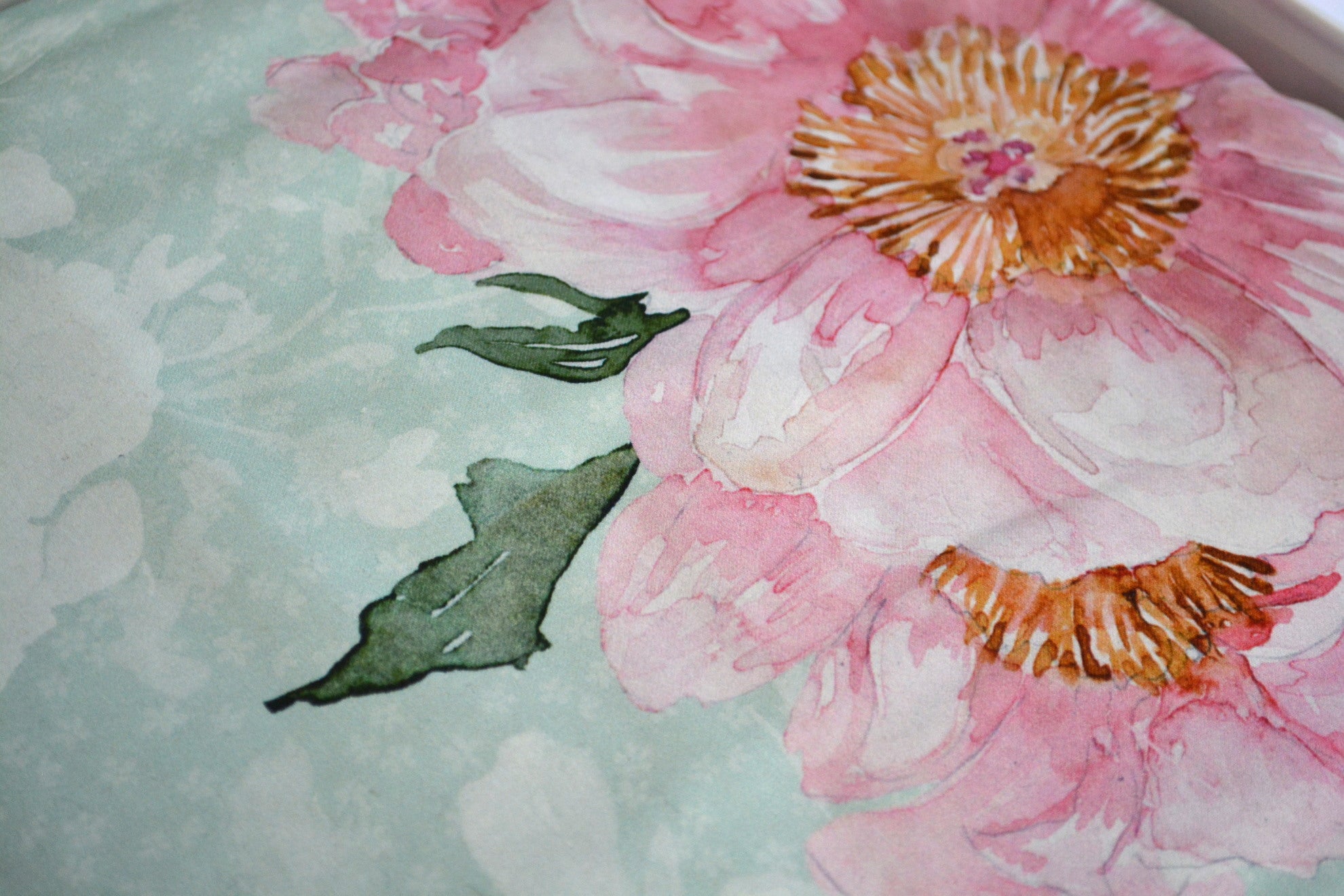 Постільна білизна TAC Satin Digital сімейний 160x220 см Huron Pembe