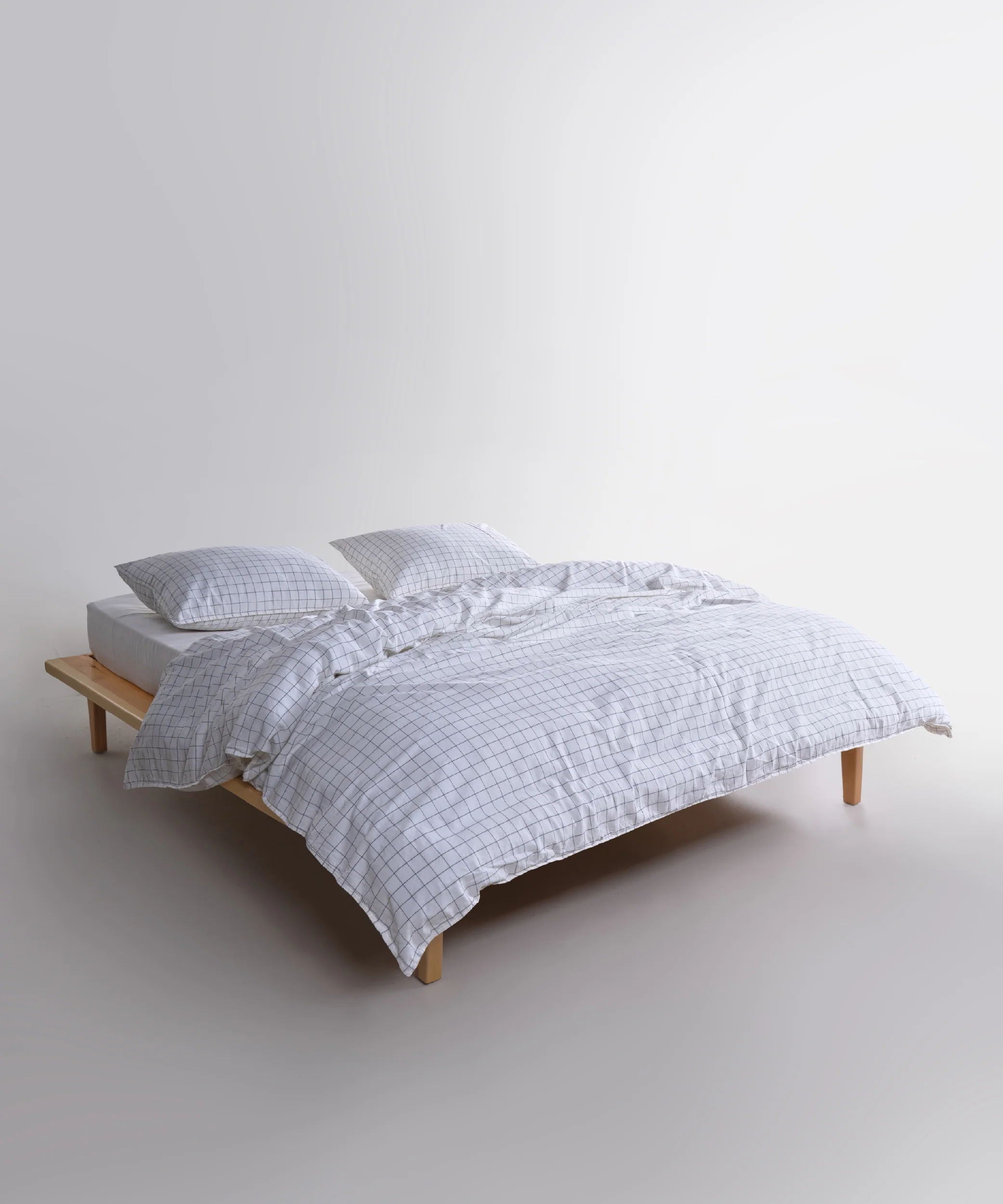 Постільна білизна Limasso Stonewashed Inara 200 х 220 см Snow White