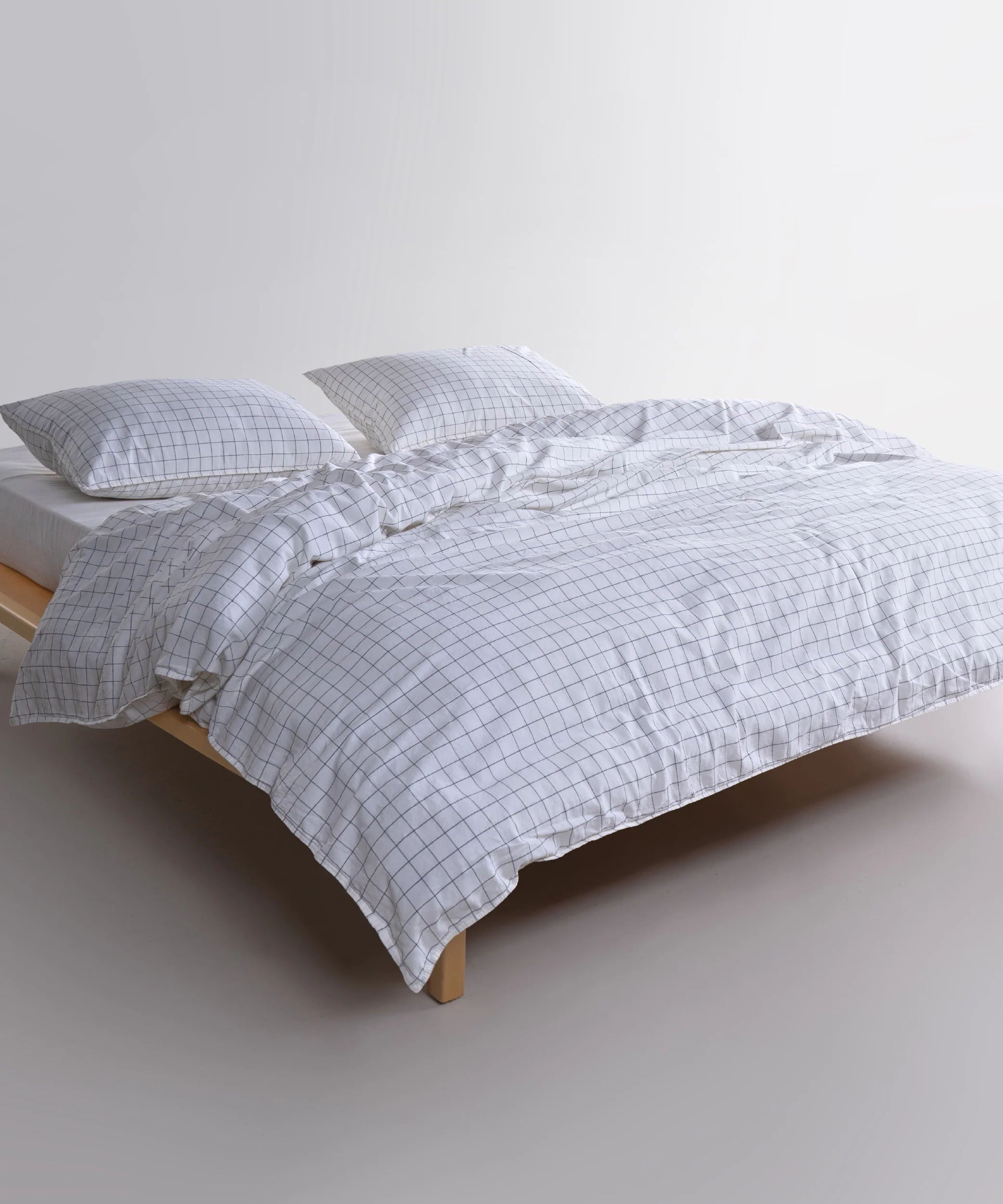 Постільна білизна Limasso Stonewashed Inara 200 х 220 см Snow White