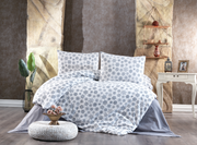 Комплект постільної білизни Kayra Flanel 160x220 см Kar Tanesi Gri