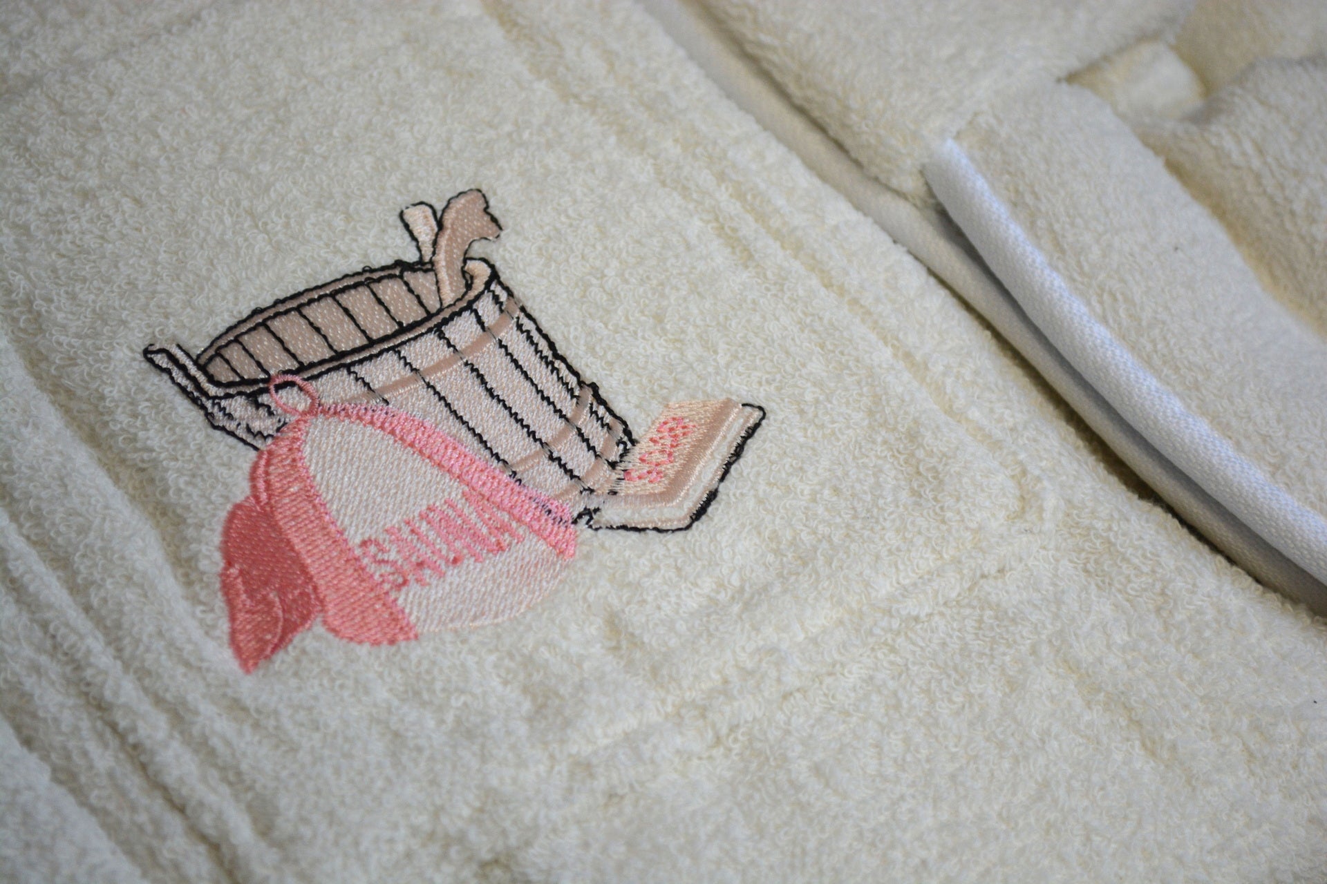 Набір жіночий Amore для сауни, кремовий