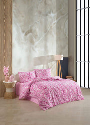 Комплект постільної білизни Kristal Ranforse 200x220 см Elvin Pembe