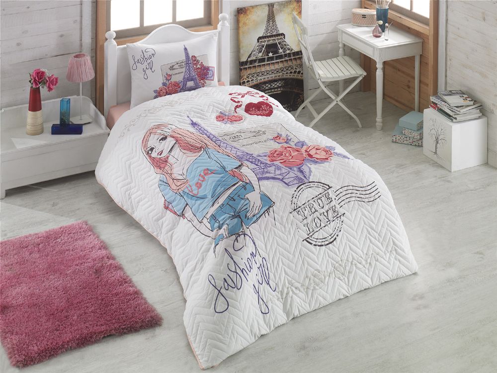 Комплект постільної білизни з покривалом Kristal Young 160x230 см Fashion