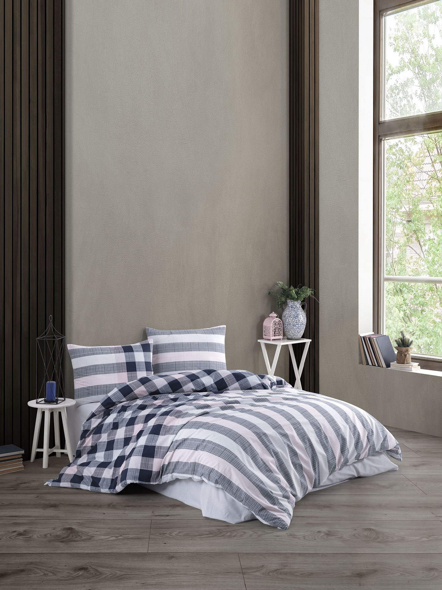 Комплект постільної білизни Kristal Ranforse 200x220 см Solar Pembe