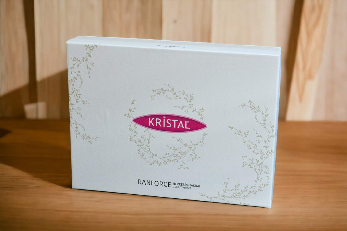 Комплект постільної білизни Kristal Ranforse 200x220 см Dafne Lacivert