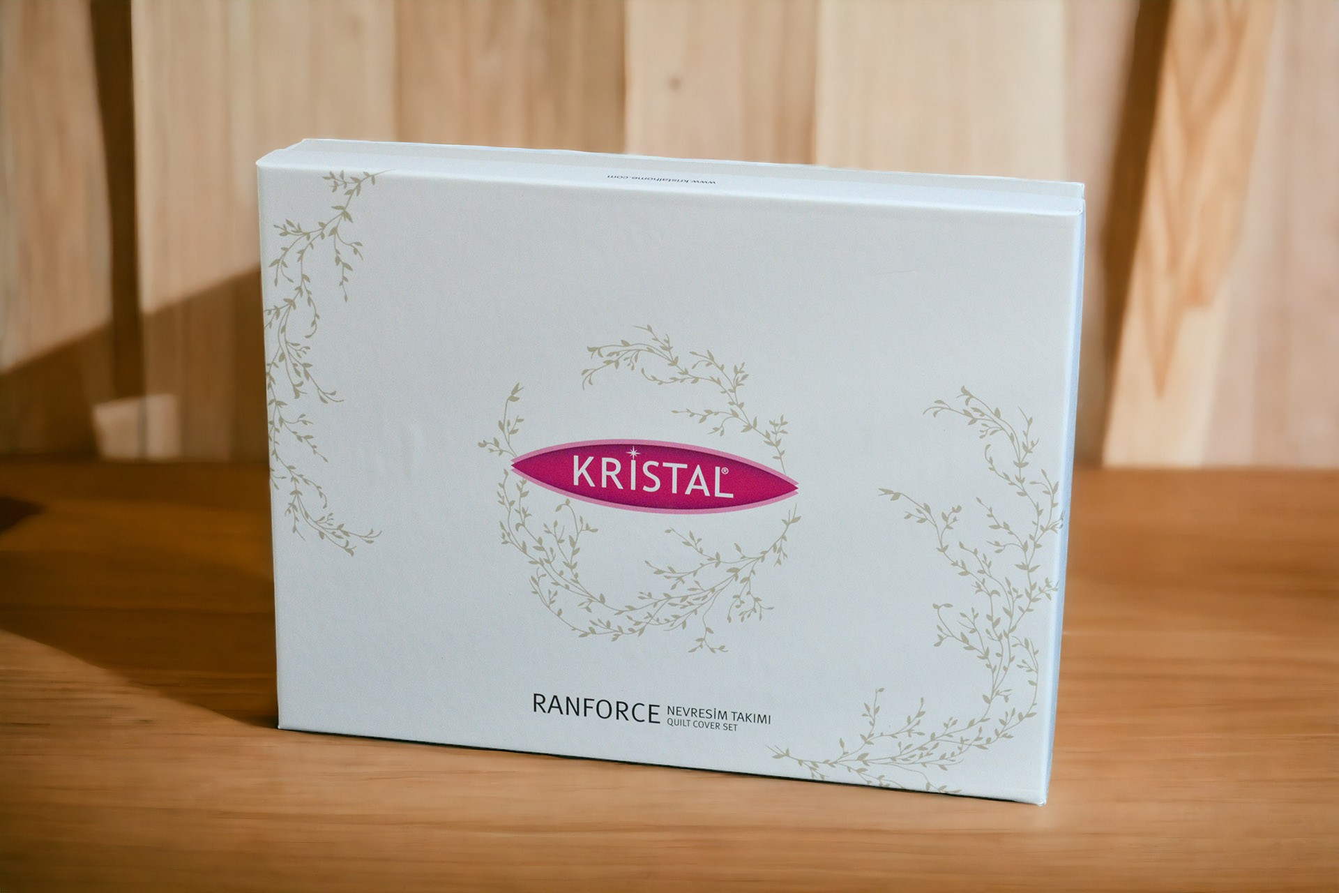 Комплект постільної білизни Kristal Ranforse 200x220 см Solar Bej