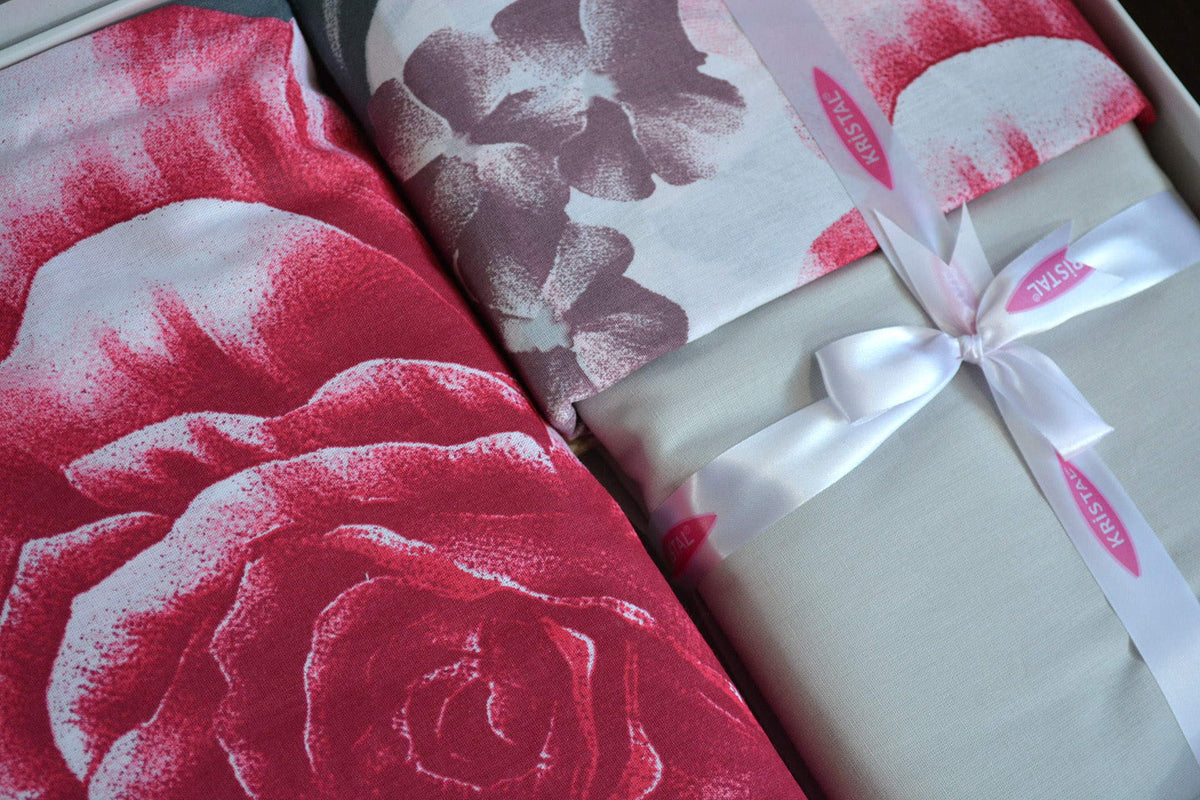Комплект постільної білизни Kristal Ranforse 200x220 см Adel Pembe