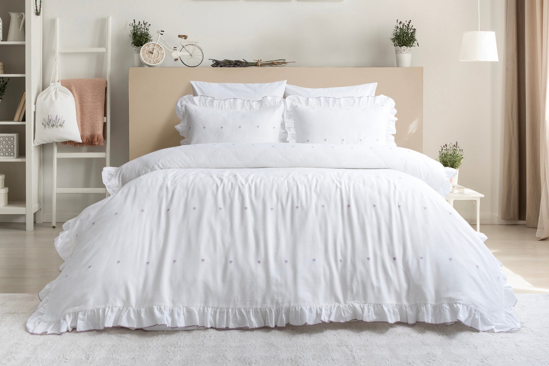 Комплект постільної білизни Saheser Jacquard  200х220 см  Leona Lila