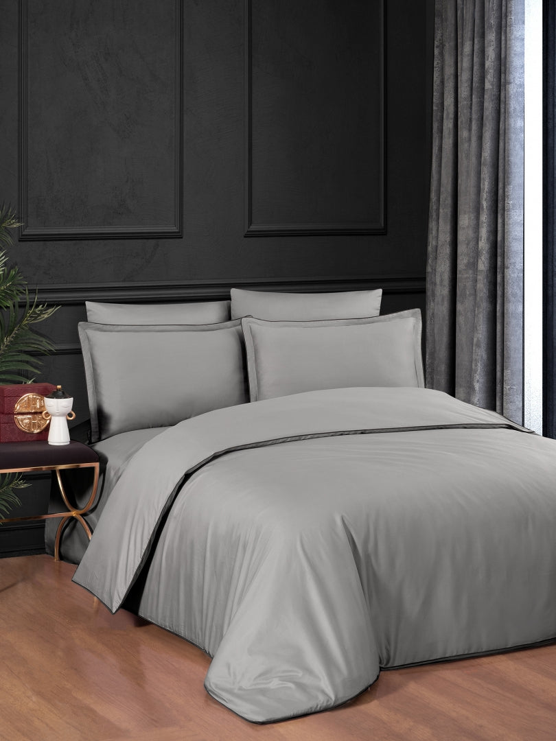 Постільна білизна La Romano Premium Satin 160×220 см сімейна Lucca Ash
