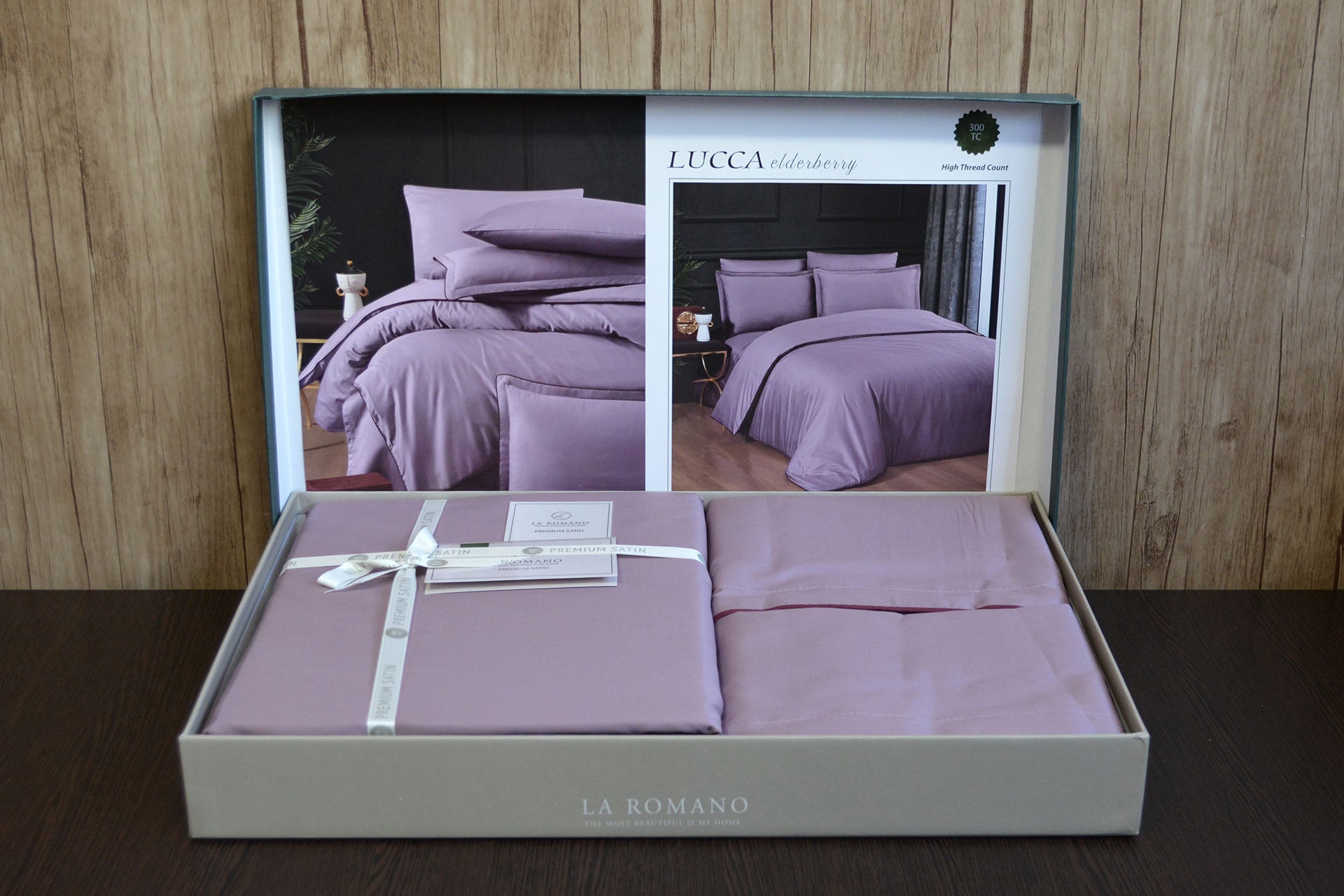 Постільна білизна La Romano Premium Satin 160×220 см сімейна Lucca Berry