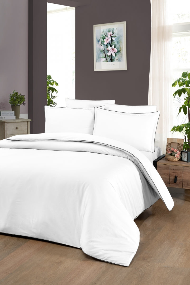 Постільна білизна La Romano Premium Satin 160×220 см сімейна Lucca White
