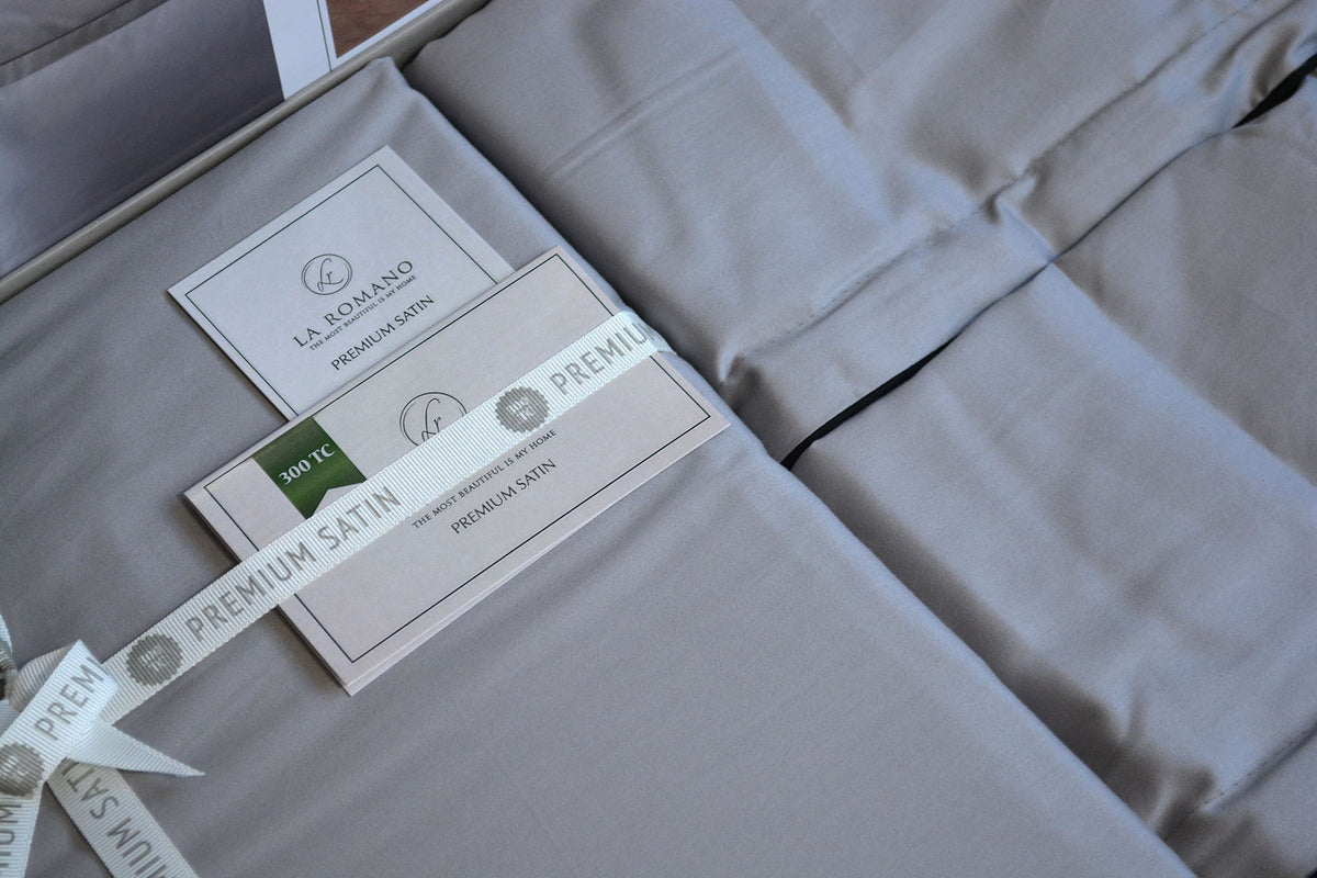 Постільна білизна La Romano Premium Satin 200×220 см Lucca ASH