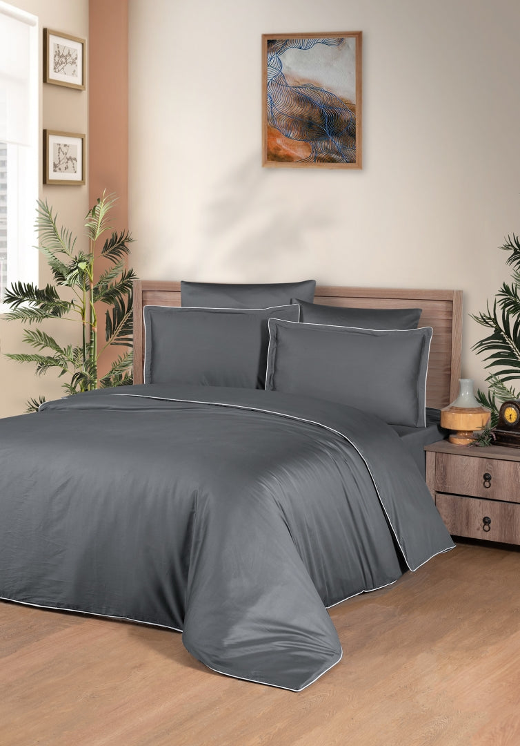 Постільна білизна La Romano Premium Satin 160×220 см сімейна Lucca Grey
