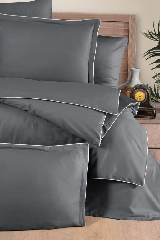 Постільна білизна La Romano Premium Satin 160×220 см сімейна Lucca Grey